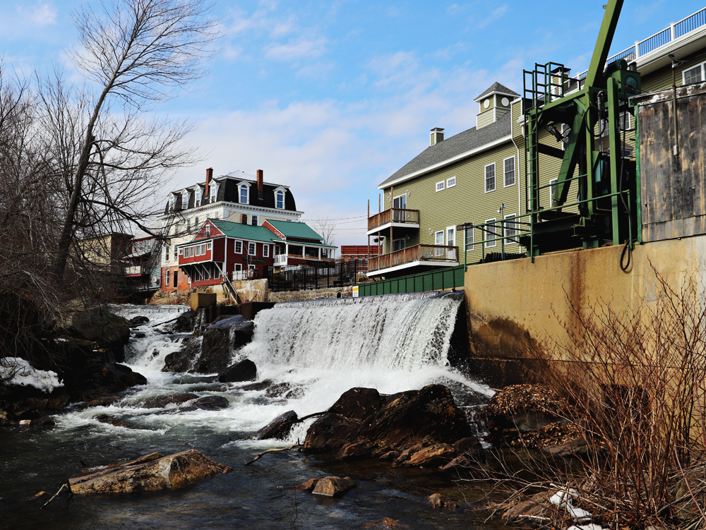 hydro dam falls in Bristol NH